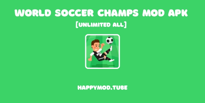 World Soccer Champs Mod Apk Featured Image