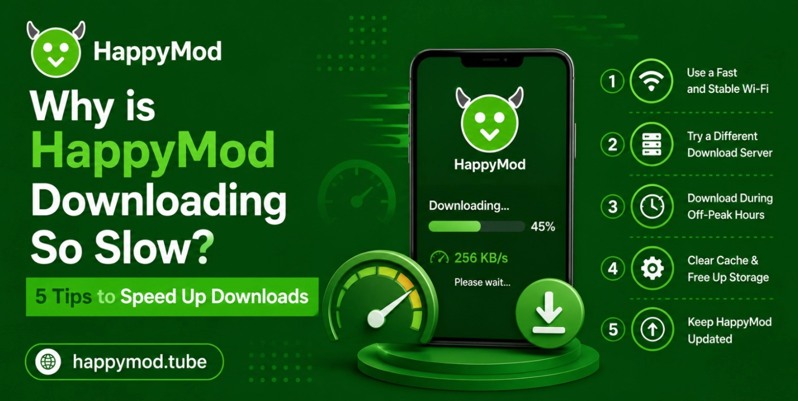HappyMod Downloading So Slow