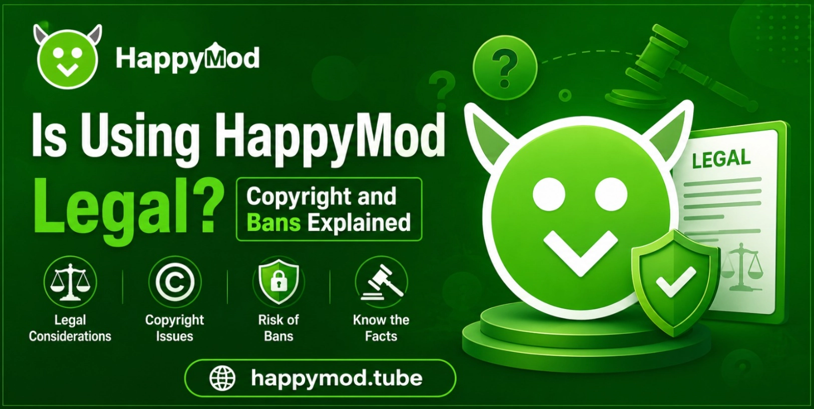 Is Happymod Legal Copyright Bans