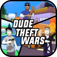 Dude Theft Wars Mod Apk Logo